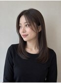 艶やかミディアムストレート