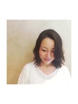 マッシュ 天王寺あべの(MASHU) ぱつっとミディアムスタイル