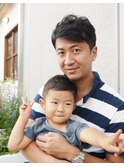 親子で爽やか刈り上げショート
