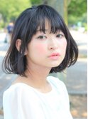 クセを生かしたナチュラルボブ