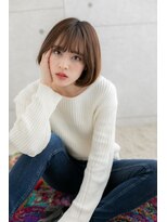 ミック ヘアアンドメイク アップ 駒込店(miq Hair&Make up) グラデーションカラー★前下がりラブクラシカルボブ