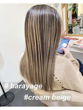アッシュ 大宮店(Ash) クリームベージュの髪質改善バレイヤージュ☆