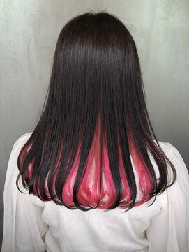 テテ(TETE) インナーカラー ピンク 長堀橋×心斎橋