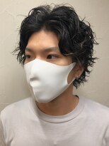 シュリット(schritt) メンズ ミディアムヘアのパーマスタイル エジリ