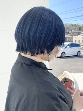 ブーム(BOOM) インナーカラー×ネイビー