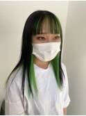 【COL】インナーカラー ペールグリーン