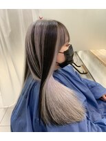 ペネロープ(Penelope) 新宿 インナーハイライトカラー×ホワイトラベンダー 福田