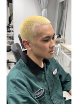 ゼスト 八王子店(ZEST)&nbsp;金髪ベリーショートスタイル 金髪坊主