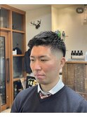 スキンフェードアイロンパーマ