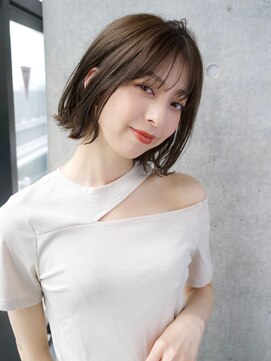 エインアンリー 表参道(AIN.ANLY.) 前髪あり外はねボブ20代30代40代【AIN.表参道】川原大地