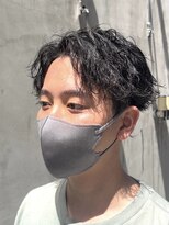 メンズココ 清澄白河店(MENS COCO)&nbsp;センターパートツイストスパイラルパーマメンズ波巻きパーマ