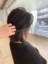 アイディール(:ideal)&nbsp;イヤリングカラーで【白髪ぼかし】レイヤーボブ☆
