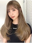 【ミルクティーべージュ】[ケアブリーチ/ハイトーンカラー] 