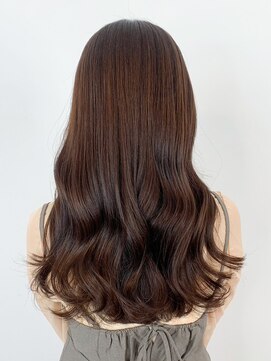 アイティー バイ アルバム 中野店(IT by ALBUM) チョコレートブラウン_グレーベージュレイヤーロング_ba471341