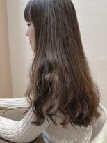 コーエン(cowen) 大人かわいい黒髪レイヤーロングゆるふわ前髪パーマ30代40代50代