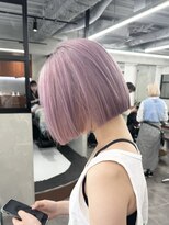 ニコ トウキョウ 渋谷(nico TOKYO)&nbsp;ホワイトピンク/髪質改善/ダブルカラー/ケアブリーチ/20代