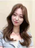 韓国風/レイヤー/小顔/前髪カット/髪質改善/グレージュ/透明感