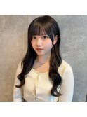 黒髪ロング10代20代プルエクステ名古屋美容室