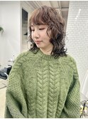 ミディアムウルフパーマ