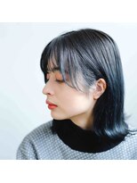 ヘアーサロン カミヤ(hair salon kamiya)&nbsp;ロブ／ネイビーブラック