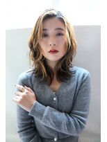 ルーチェココ ブラン(Lu'ce coco blanc)&nbsp;ロングレイヤーカット×ハイライトベージュブラウン