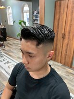 スタンドバーバー 柏(STAND BARBER)&nbsp;スペインカール／スパイキーショート/ブルーブラック/柏