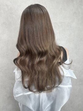 ルノン(LUNON) ホワイトグレージュミニウルフチェリーブラウンデジタルパーマ