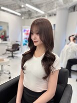 ハピネス 梅田茶屋町店(HAPPINESS)&nbsp;オルチャンレイヤー 韓国風巻き 透明感カラー くすみベージュ