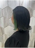 【ボブ】【インナーカラー】【推し活カラー】