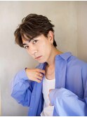 ツイストスパイラルパーマ波巻きシャドウメンズパーマ刈り上げ