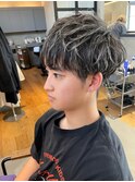メンズハイライト シャドウルーツ ニュアンスパーマ