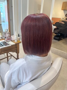 スペックホルダーミミ(Spec Holder mimi) チェリーピンク×ボブ8.29ハイライトカラー