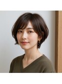 立体ショートボブ 20代 30代 40代 50代 60代 髪質改善 学割