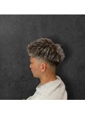 ホワイトメッシュ　スパイキーショート