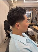 スパイキーショート×テーパーフェード
