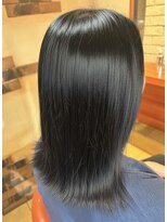 ヘアメイク フレンシア(hair make flencia)&nbsp;究極の輝き！地毛風ヘルシー・艶髪ミディアム【055スタイル】