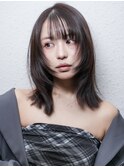 レイヤーカット/ブリーチなし/ココアブラウン/髪質改善