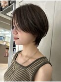 ハンサムショートウルフ大人ショート大人上品丸みショート20代