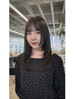 結び(musubi) オリーブカラー/レイヤーカット