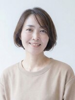 ミレット 竹ノ塚東口店(miret)&nbsp;30代40代50代◎白髪染めリタッチカラーひし形ショートボブ竹ノ塚