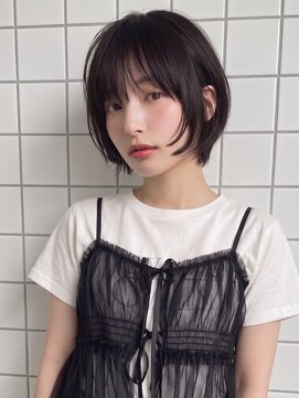 オンフ(ONFFO) レイヤーボブ アッシュブラック 透明感カラー 髪質改善 艶髪