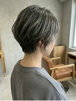 テーラヘアー 千葉みなと店(TELA HAIR)&nbsp;ショートボブ×白髪ぼかしカラー