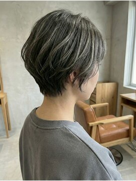 テーラヘアー 千葉みなと店(TELA HAIR) ショートボブ×白髪ぼかしカラー