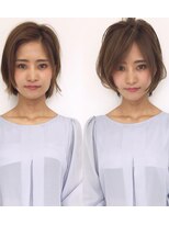 エル(LE)&nbsp;６/８newopen！ひし形シルエットグレージュエアリーショート