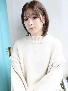 バース(BIRTH) 天神【BIRTH】内巻きワンカール×耳掛け前下がりボブ