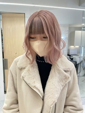 ローウェ 渋谷(Louwe) デザイン入のピンクベージュ♪《misaki》