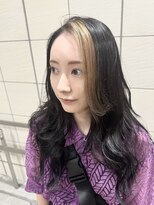 グレイス ヘアドレッシング(grace hair dressing) 【ヤマザキシンタ】前髪カラー　インナーカラー　ブルーブラック