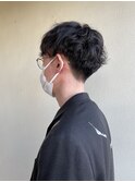 メンズパーマ ツーブロックマッシュ