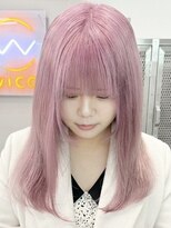 ウィコ 新宿(WICO)&nbsp;ペールピンク[新宿駅グレーベージュ/レイヤーロング/黒髪]