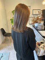 メデル(mederu)&nbsp;ブリーチなしカラーラテグレージュ切りっぱなし20代30代40代